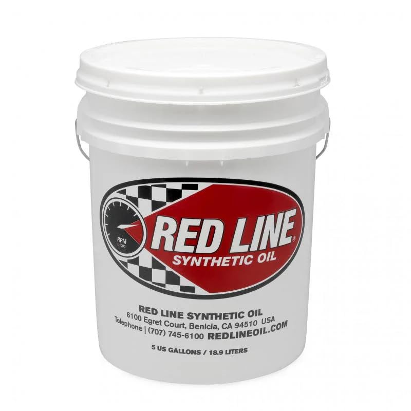 Red Line SAE 75W80 50206 API GL-4 Manual Transmission and Transaxle Lubricant (MTL) Car Gear Oil - 5 Gallon Pail