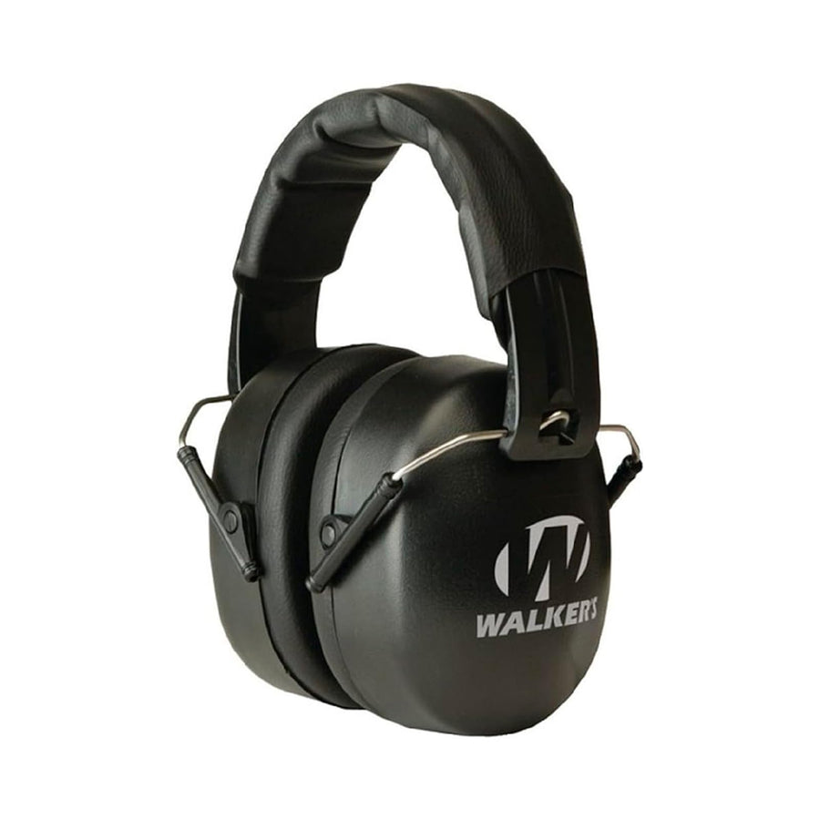 Walker's Folding EXT Range Passive Ear Muffs and Shooting Glasses Kit Black