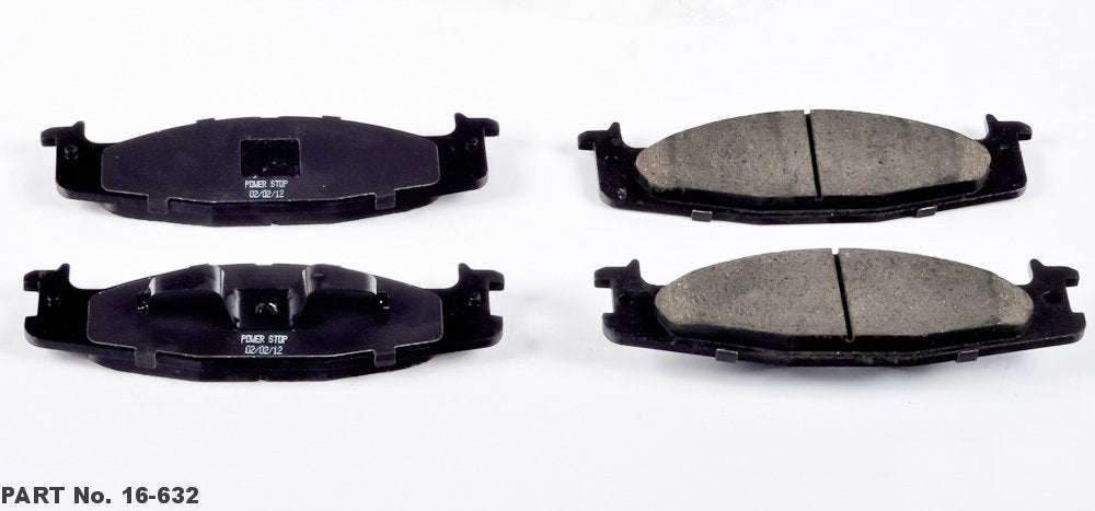 Power Stop Z16 Front Ceramic Brake Pads For Ford Bronco, Ford E-, Ford E-150 Club Wa, Ford E-150 Econoline, Ford E-150 Econoline Club Wagon, Ford F-150 [Model Specific], 16-632 Evolution