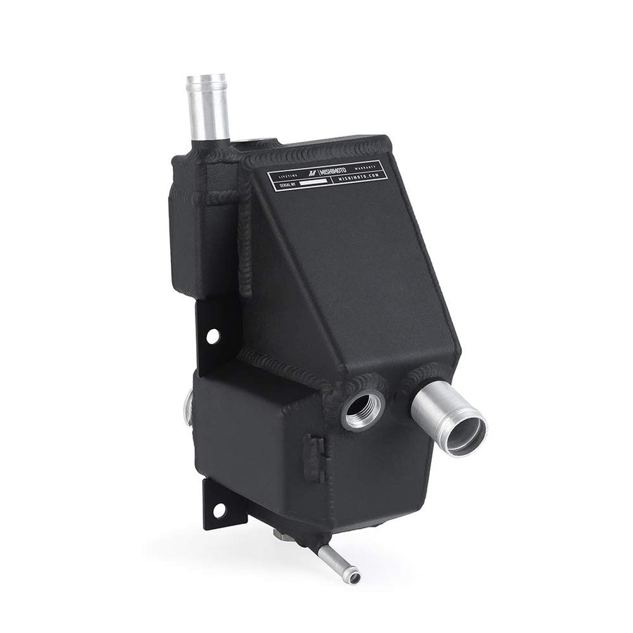 Mishimoto Aluminum MMRT-F2D-11SMWBK Secondary Degas Tank, Compatible With 2011+ Ford 6.7L Powerstroke, Micro-Wrinkle Black