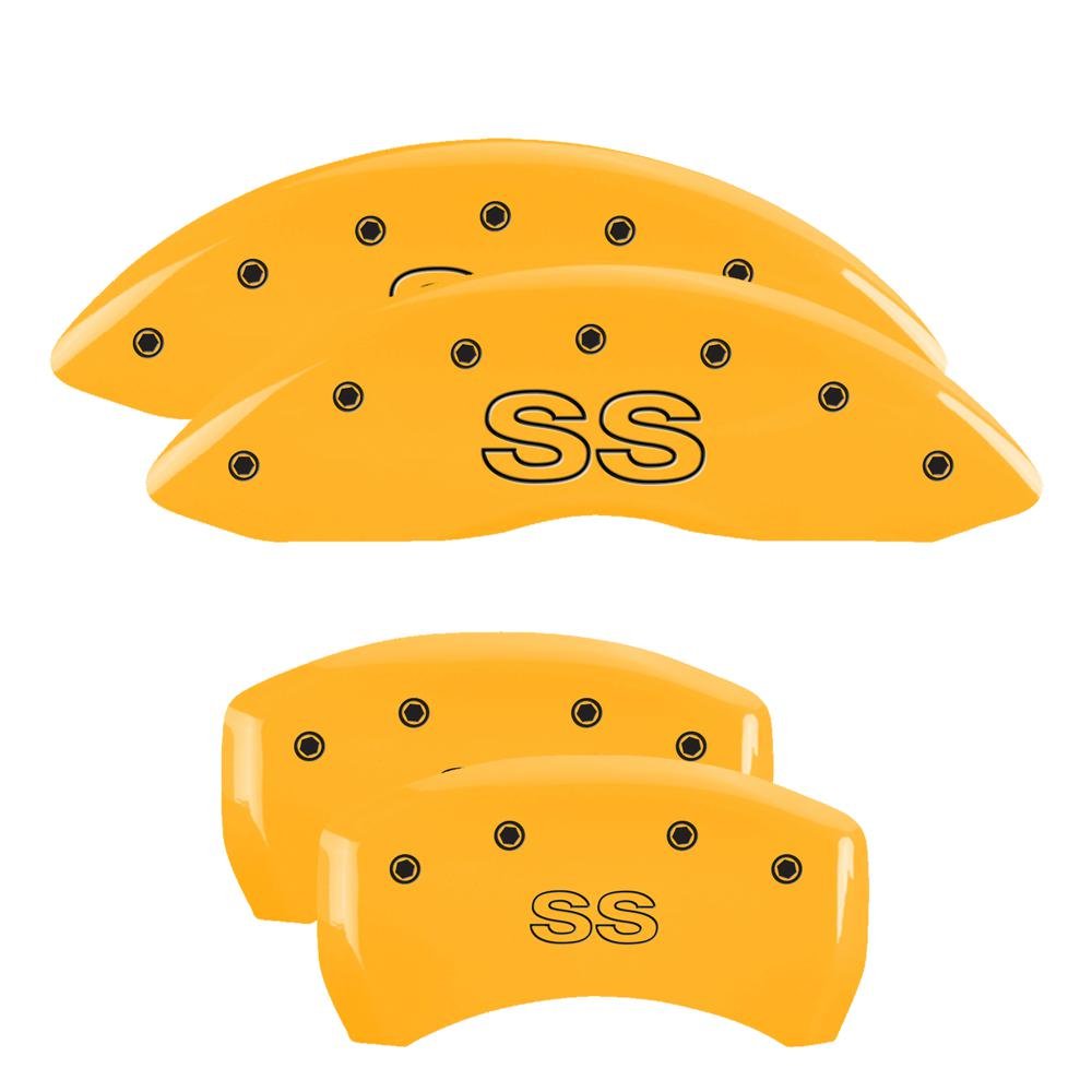 Caliper Covers MGP 14027SSSCYL, Yellow