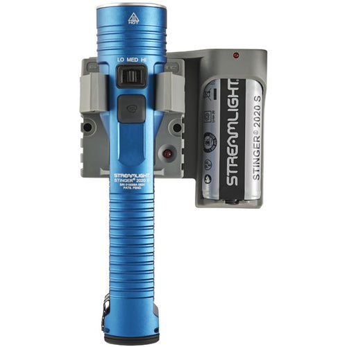 Stinger Streamlight 2020 S 2000 Lumen Rechargeable Flashlight with Piggyback - Blue