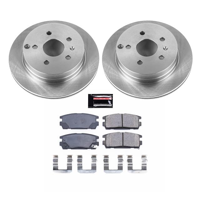 Power Stop Autospecialty KOE5558 Rear Replacement Brake Kit-OE Brake Rotors & Ceramic Brake Pads For Chevrolet Equinox 2010-2017, GMC Terrain 2010-2017 [Model Specific]