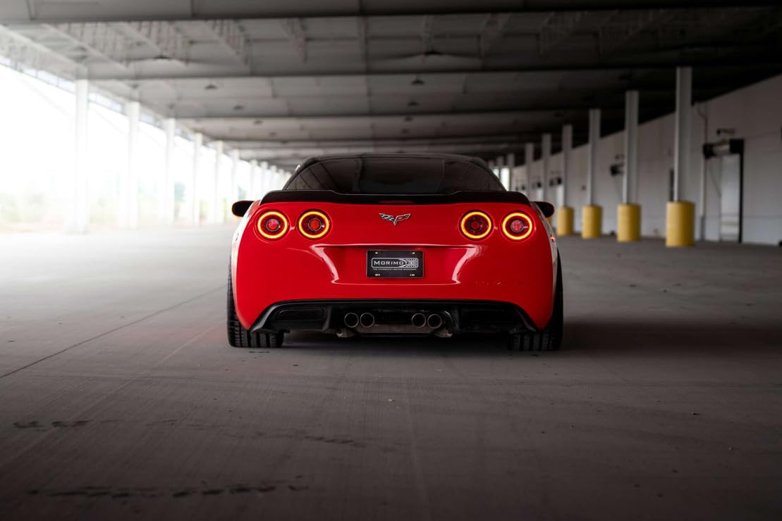 Morimoto XB LED Taillights Chevrolet Corvette Fits 05-13, Plug and Play Taillight Assemblies (Red)