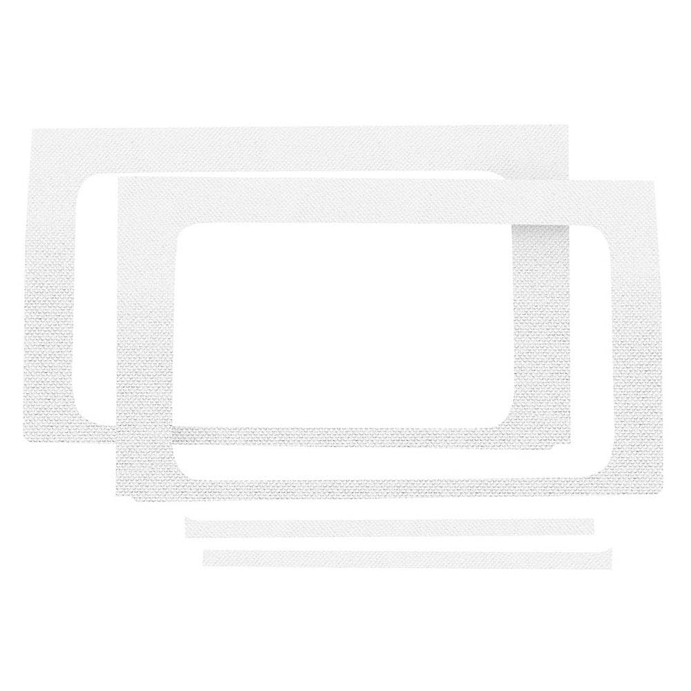 Design Engineering Boom Mat 050175 White Sound Deadening Side Window Trim Kit Compatible with 4-Door Jeep Wrangler JL (2018-up)