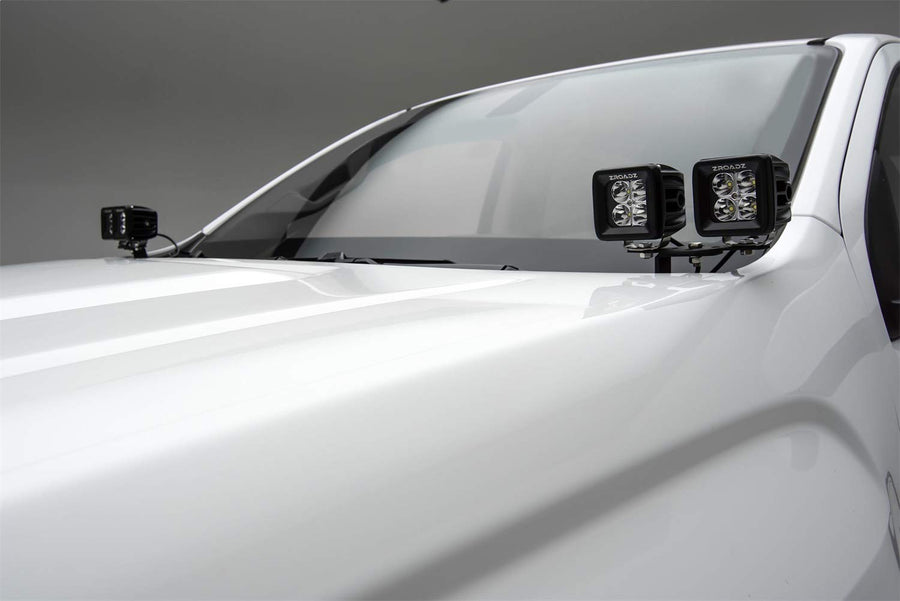 ZROADZ 2015-2016 Z362671-KIT4 CHEVROLET COLORADO Black A-Pillar 4-LED Pod Light Kit