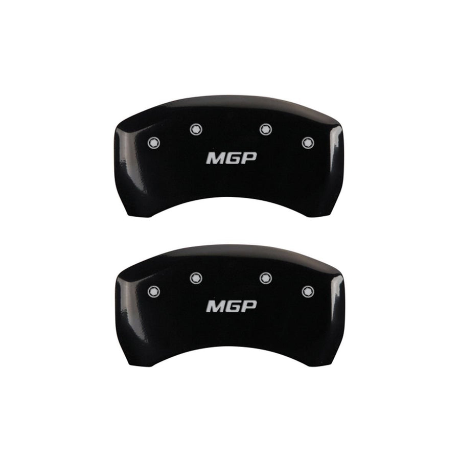 MGP Black Caliper Covers 18011SMGPBK - Engraved Front & Rear44; Set of 4
