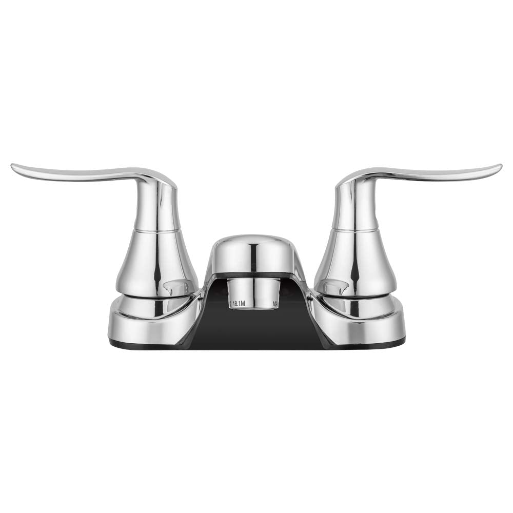 Dura Faucet RV Bathroom Faucet DF-PL700LH-CP with Winged Levers (Chrome)