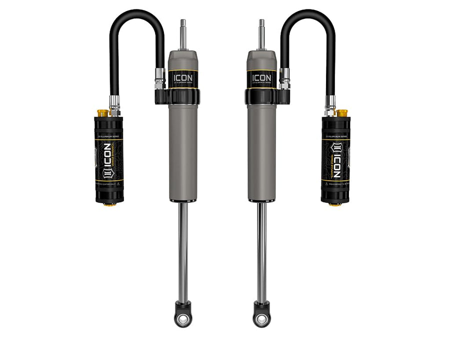 3-3.5" Lift, ICON Vehicle Dynamics, 2.5 VS Remote Reservoir Rear Shocks w/CDCV, Pair, Compatible with 2022-2023 TOYO Tundra, 57841CP