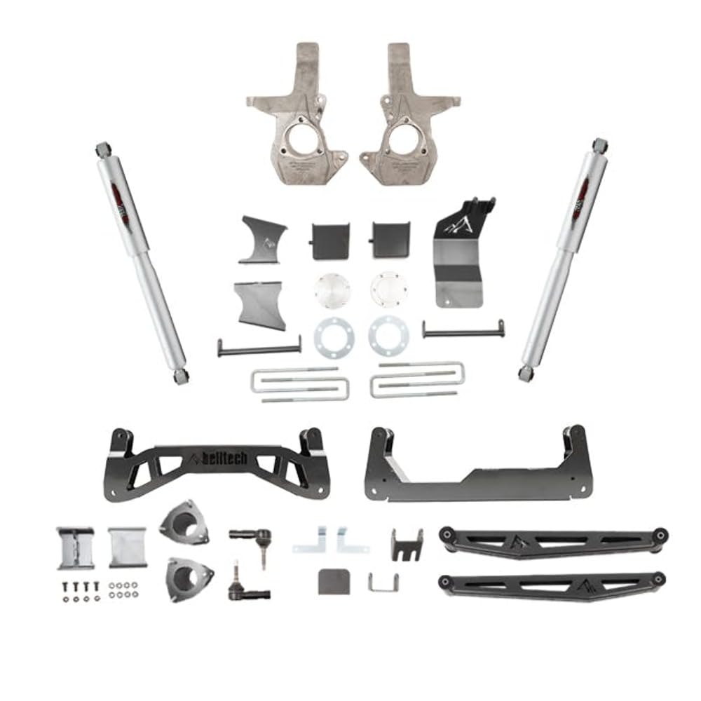 7” Belltech Trail Performance Suspension Lift Kit 150203BK - fits 2016-18 Silverado/Sierra 1500 4WD (does not include front struts)