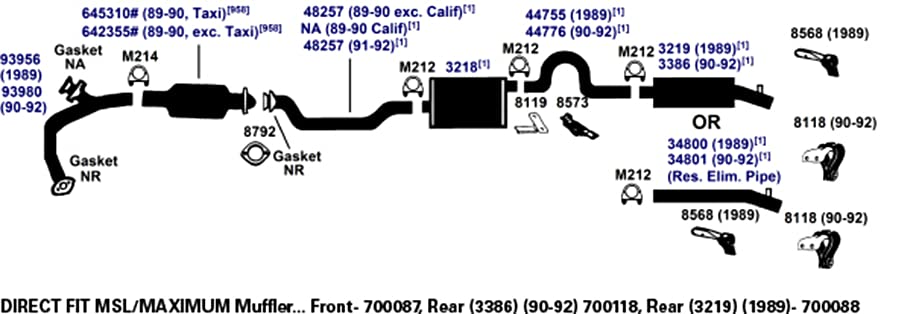 700087 AP Exhaust Products Muffler Exhaust