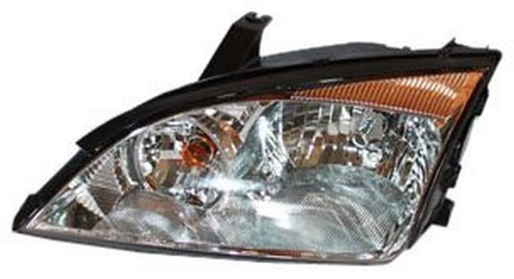 Left TYC Headlight Assembly Compatible with 2005-2007 Ford Focus
