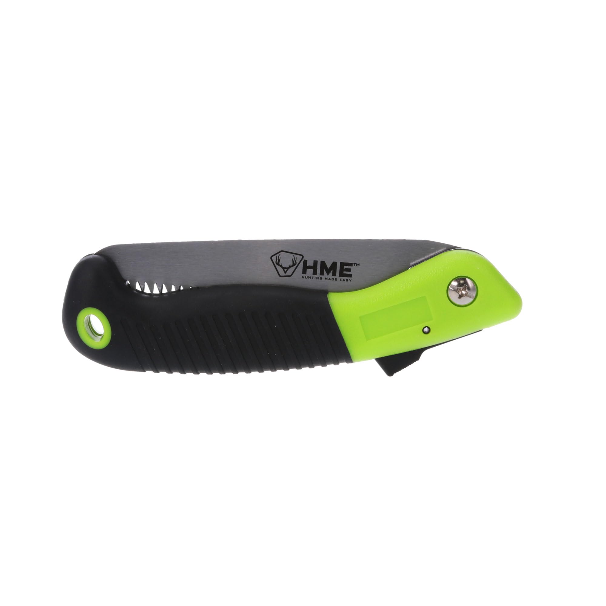 HME Mini Pocket Folding Hand Saw with 5" Carbon Steel Blade for Hunting, Camping, Backpacking, Pruning