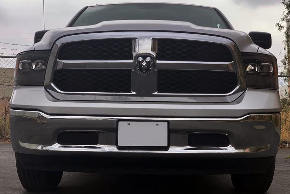09-18 Dodge Ram 1500 AlphaRex (880542) PRO-Series Projector Headlights Plank Style Alpha Blk w/Seq Signal/DRL