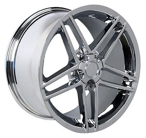 CV07A OE Wheels 17" Replica Wheel CV07A Fits Chevrolet Corvette - C6 Z06 Rim 17x9.5 Chrome Wheel