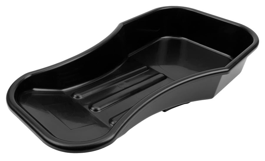 2.8 Quart Performance Tool W4073 Heavy Duty Oil Drain Pan with Splash Guard and Tapered Spout for Lawn Equipment and Motorcycles