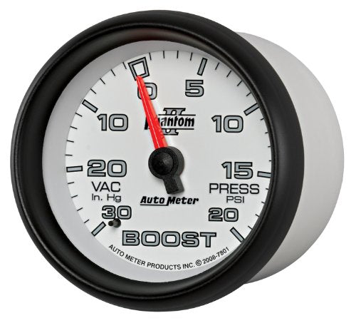 Auto Meter Phantom II 7801 Mechanical Boost/Vacuum Gauge