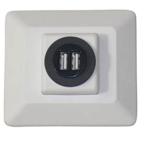 61032USB Diamond Group Decor USB Charging Station - Almond, 1 Pack
