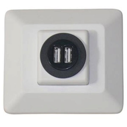 61032USB Diamond Group Decor USB Charging Station - Almond, 1 Pack