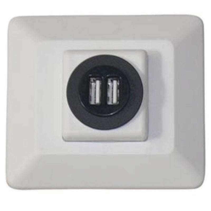 61032USB Diamond Group Decor USB Charging Station - Almond, 1 Pack