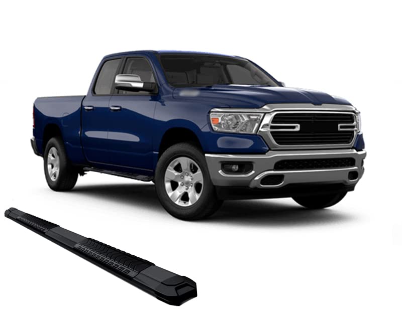 Black Horse Off Road Cutlass Black Steel Running Boards Compatible with 2019-2022 Ram 1500 Excl. 19-21 RAM 1500 Classic