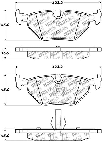 Sport Brake Pads StopTech 309.06920 with Shims and Hardware