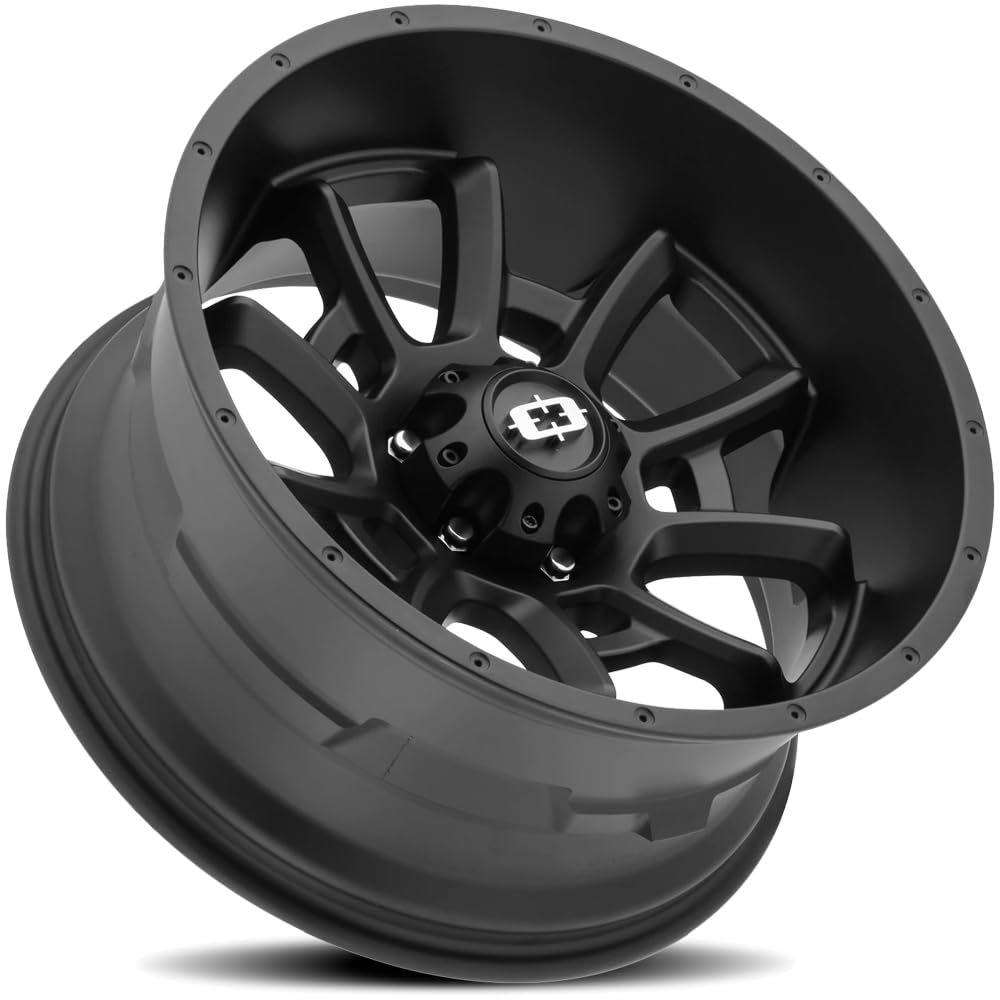 20" Inch VIS-VOR 415 Bomb 6x139.7 Wheel Rim 20x12-51mm Black