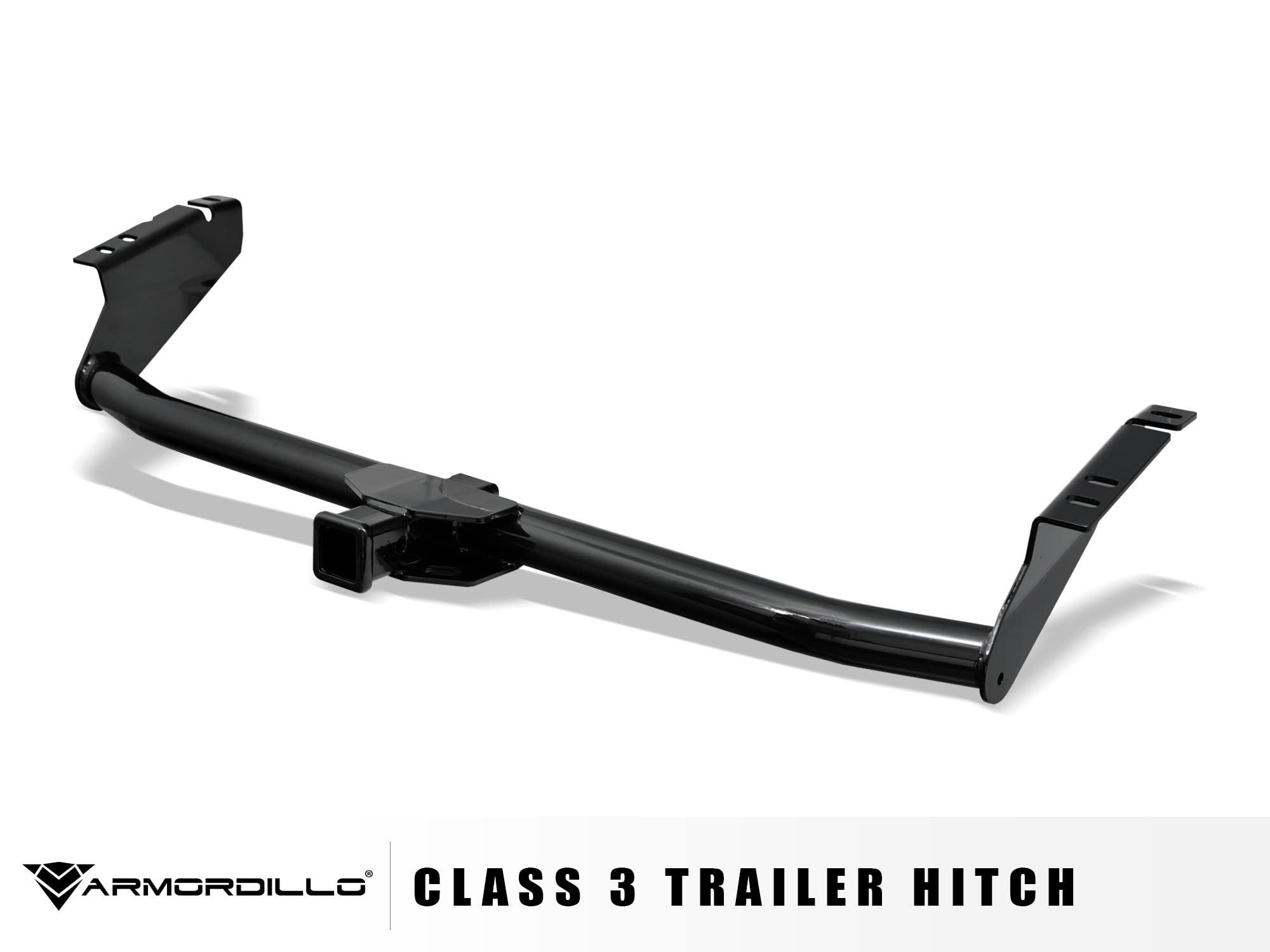 Class 3 Armordillo 7163928 Trailer Tow Hitch with 2" Receiver Tube - Black Fits 2004-2020 Toyota Sienna