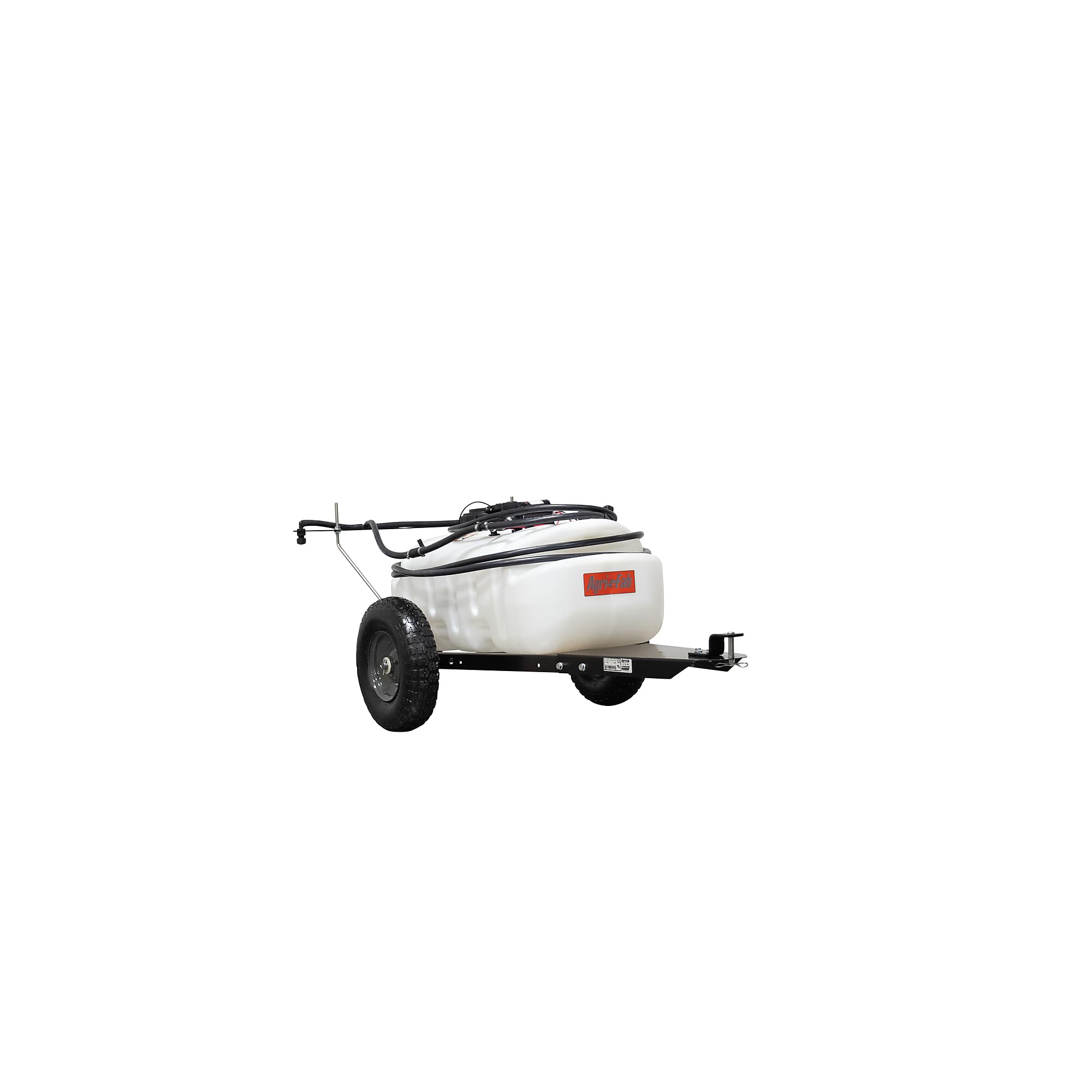 Tow-Behind Agri-Fab 45-0615 Sprayer with Boom and Spray Wand 15 - Gallon Capacity, 1.6 GPM, 100 PSI Sprayer Pump