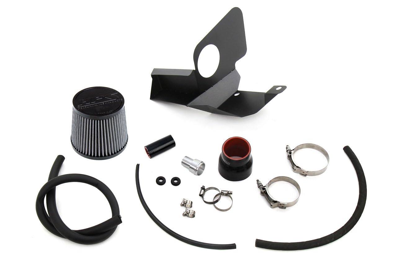HPS Air Intake Kit Polished with Heat Shield Compatible for 2019-2021 Volkswagen Jetta 1.4L Turbo, 827-714P