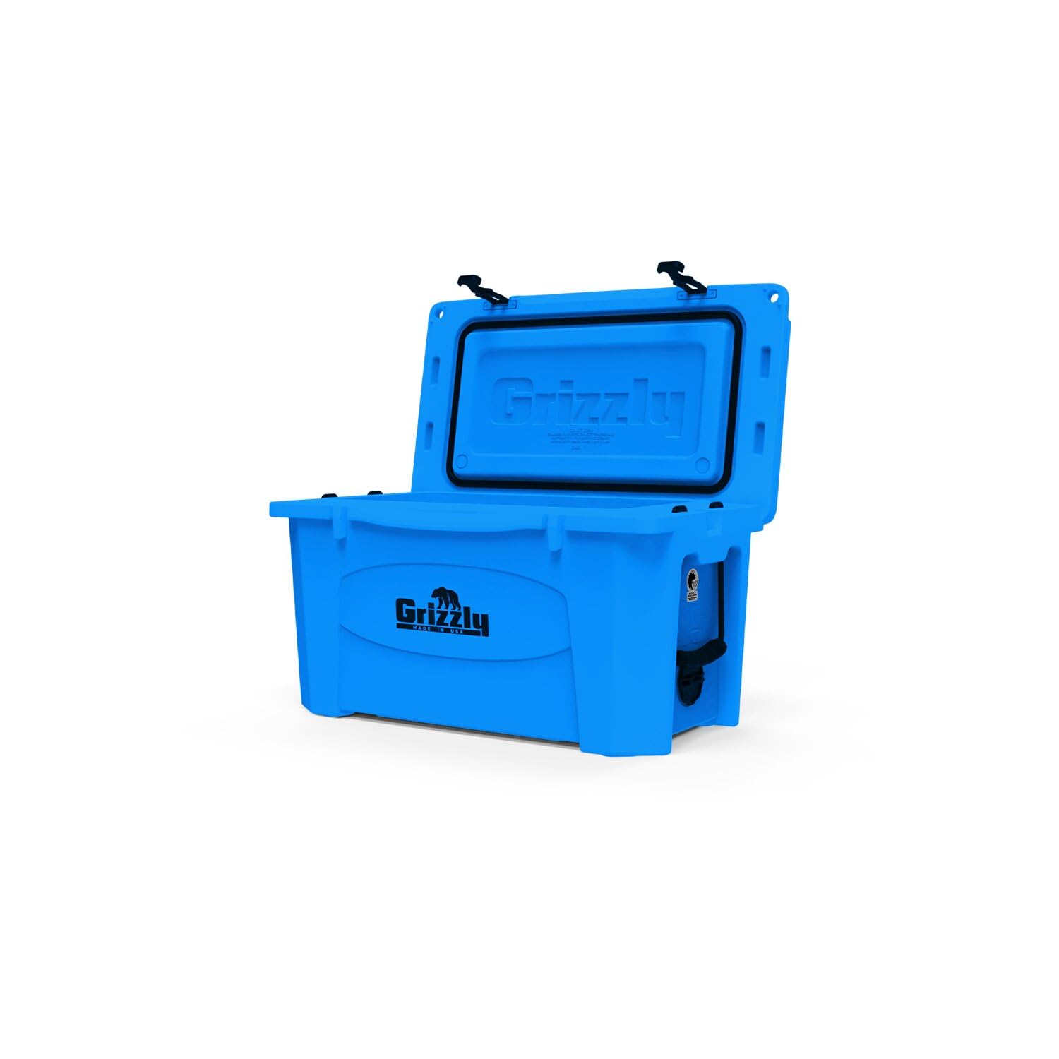 45 Cooler Grizzly | 45 qt Ice Chest Durable Rotomolded Insulated | Made in The USA | Warranty for Life | for Beach Boat Camping Fishing Hunting | G45 | Light Blue