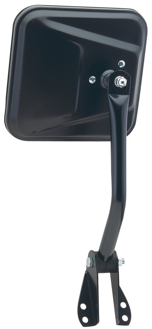 Driver Side Fit System 60020C Mirror for Jeep CJ, Black, Foldaway, Manual