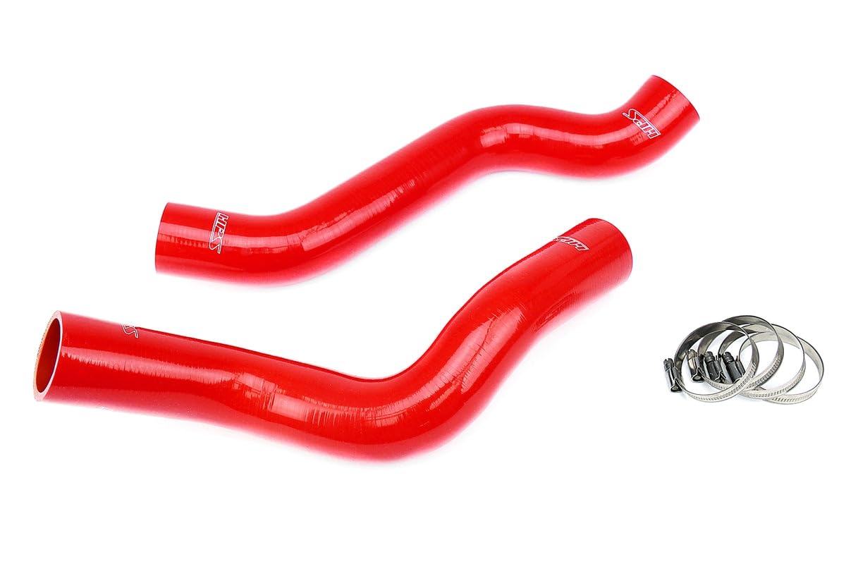 Red HPS 57-1318-RED Silicone Radiator Coolant Hose Kit