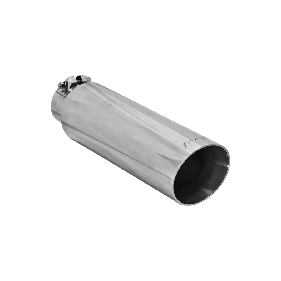 Flowmaster Exhaust Tip 15397 3.5 Inch Angle Cut Polished 304 Stainless Steel Fits 2.50 Inch Tubing Clamp on
