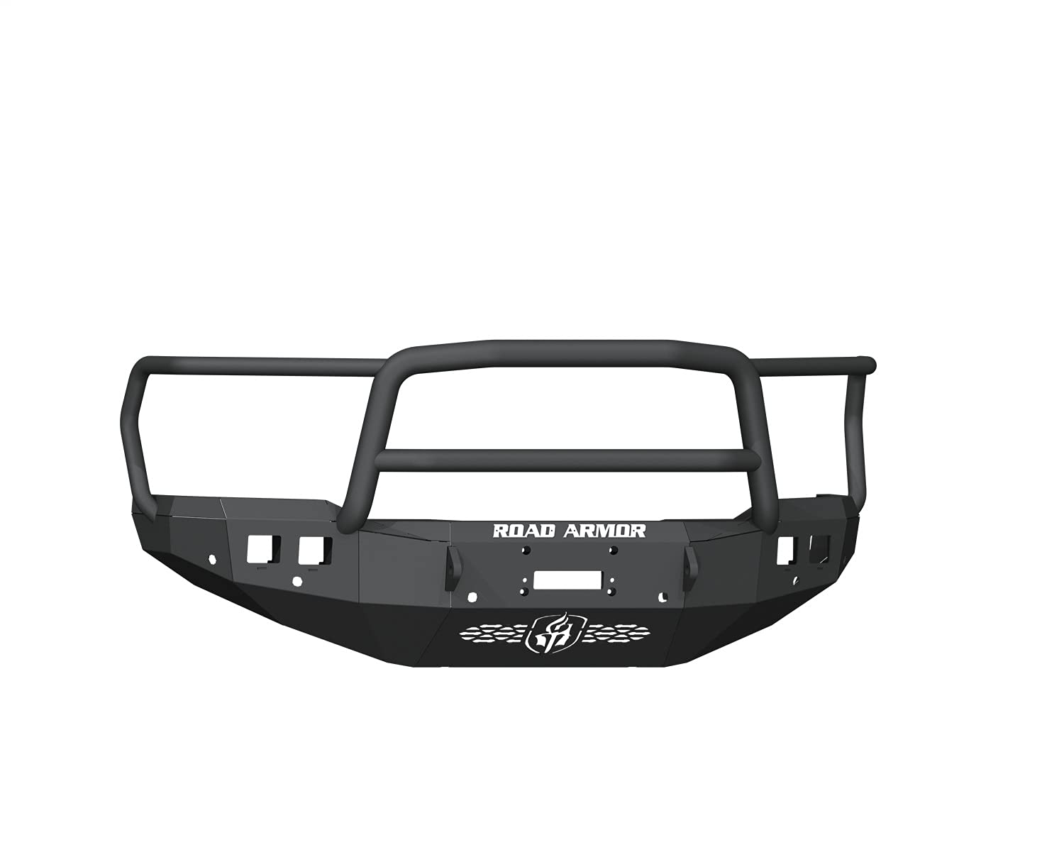 Stealth Road Armor 4192F5B Front Winch Bumper Lonestar Guard - Texture Black - Compatible with: 2019-2024 RAM 2500 3500