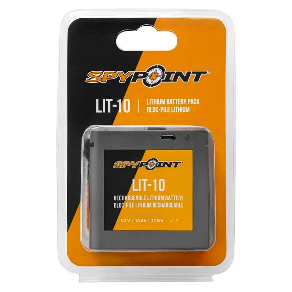 LINK-MICRO SPYPOINT LIT-10 3.7V Rechargeable Lithium Battery | CELL-LINK 10 200mAh for Cellular Trail Cameras with Charging Power Cable Included | Cell Cameras for hunting Lithium Battery
