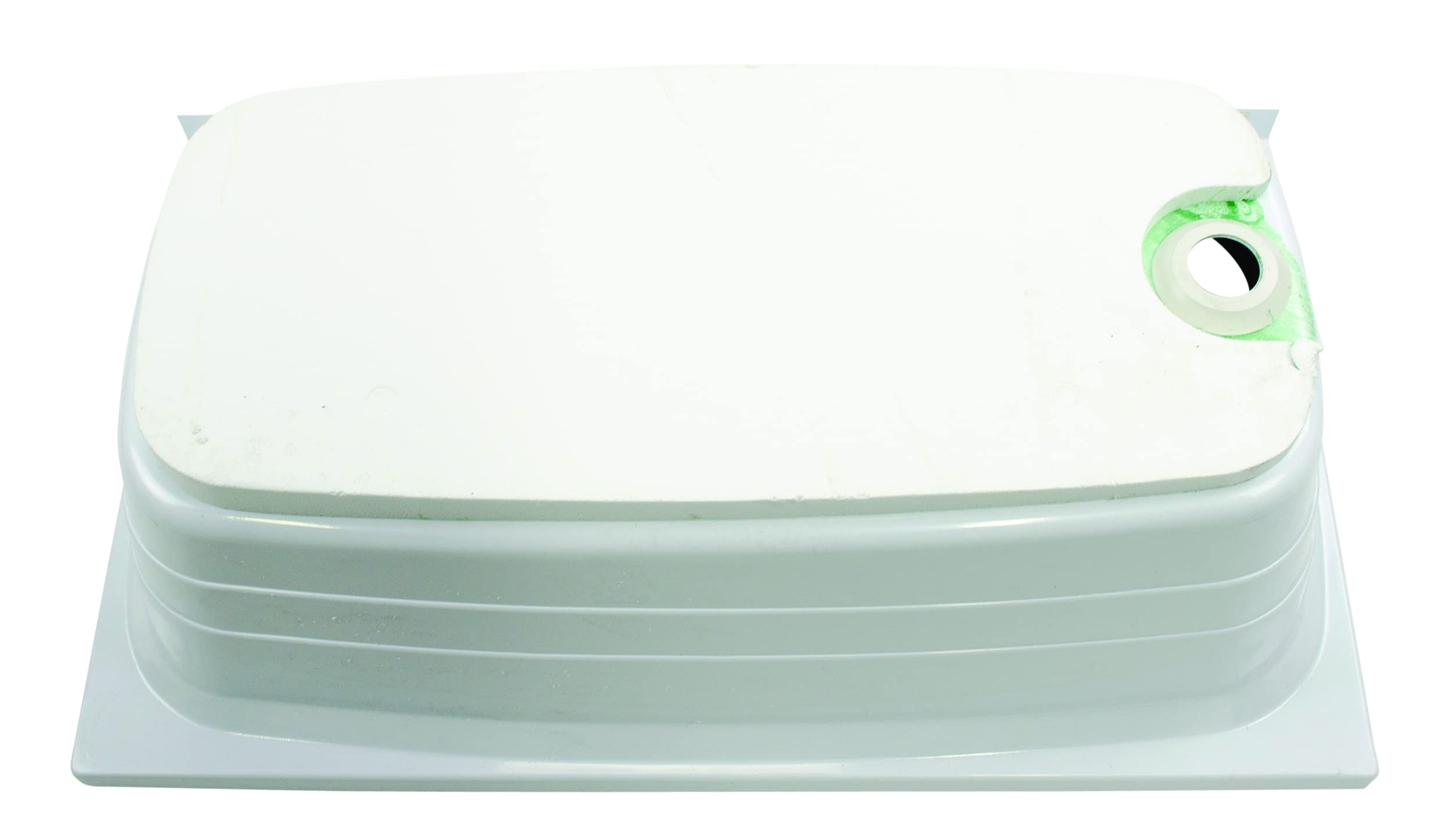 24" x 40" Lippert Replacement White Bathtub with Right Drain, Scratch-Resistant ABS Acrylic for RVs, Travel Trailers, 5th Wheels, Motorhomes - W2440RHSPK