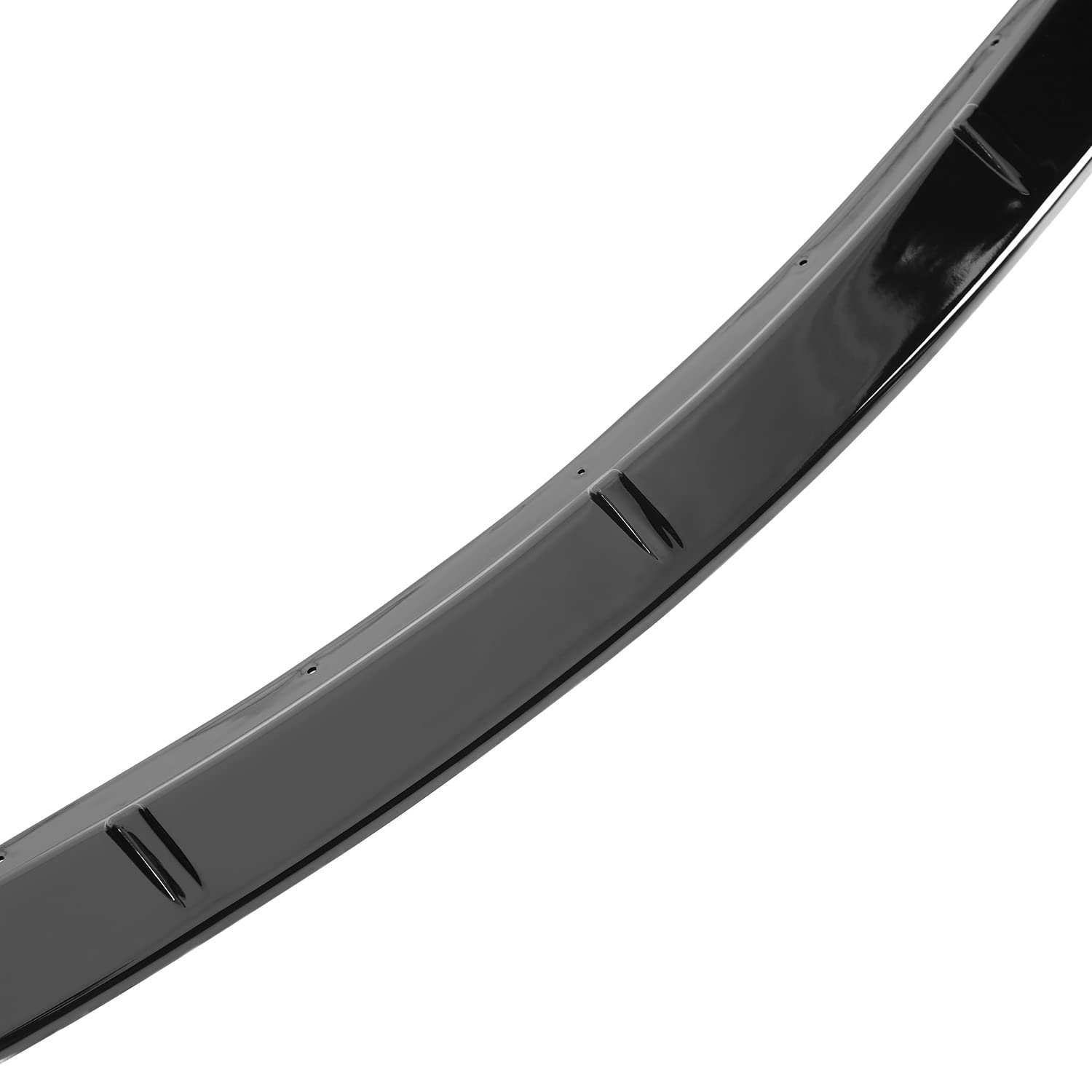 Front Bumper Lip Kit Spoiler Splitter Spec-D Tuning Glossy Black Compatible with Toyota Corolla L/LE 2014-2016