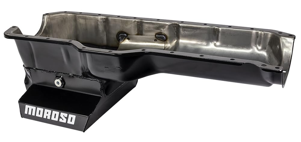 Moroso Steel Oil Pan 27862, Fits Jeep 4.0 I6 Engine, Use in Jeep TJ/XJ/YJ Chassis