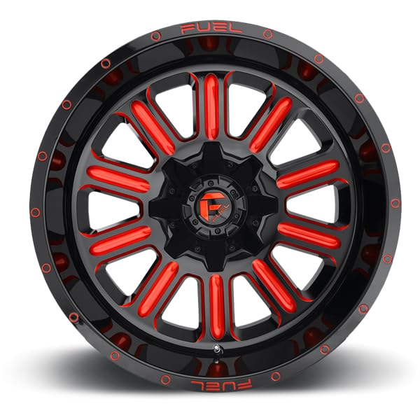 FUEL OFF-ROAD D621 15X8 HARDLINE, 5X5.5, 3.79, -18mm GLOSS BLACK RED TINTED CLEAR - D62115808537