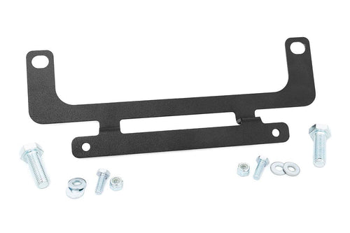 Winch Fairlead License Plate Mount Rough Country| Roller Fairlead - RS139, Black