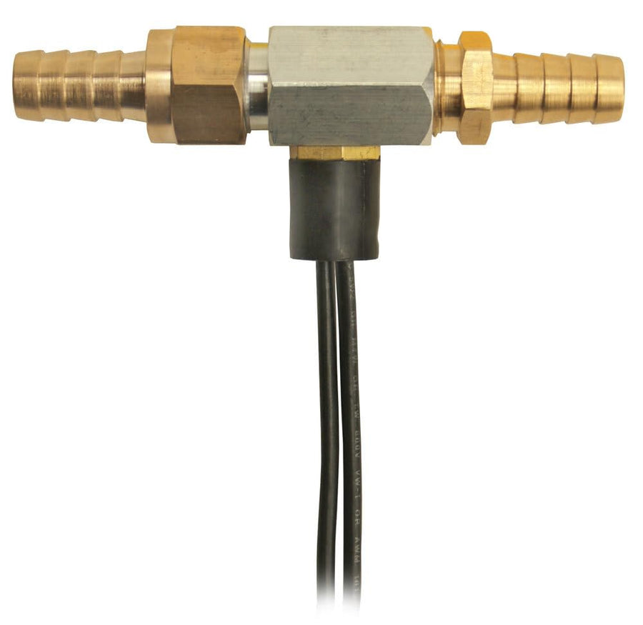 15721 Derale -8AN x -8AN In-Line Fluid Thermostat,Silver