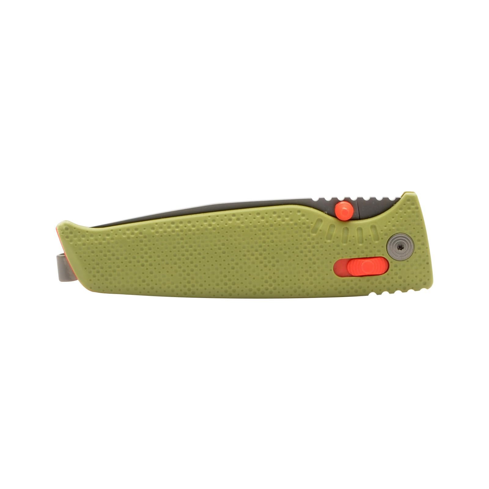 SOG Superlight Altair XR Compact Outdoor CRYO 154cm Steel Folding Knife | Lanyard Loop, Pocket Clip & XR Lock, Field Green