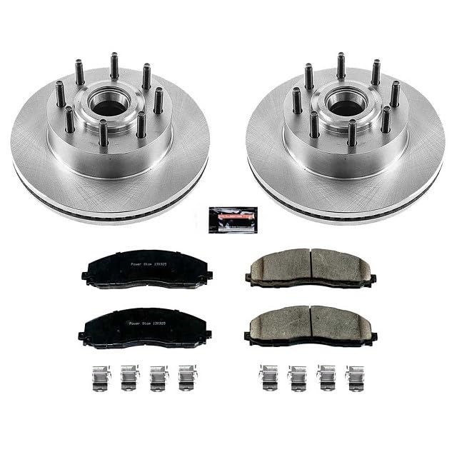 Brake Kit PowerStop For F-250 Super Duty 2012-2022, F-350 Super Duty 2013-2022 [Model Specific] - Autospecialty Front OE Disc Rotors & Ceramic Brake Pads Replacement, KOE6821