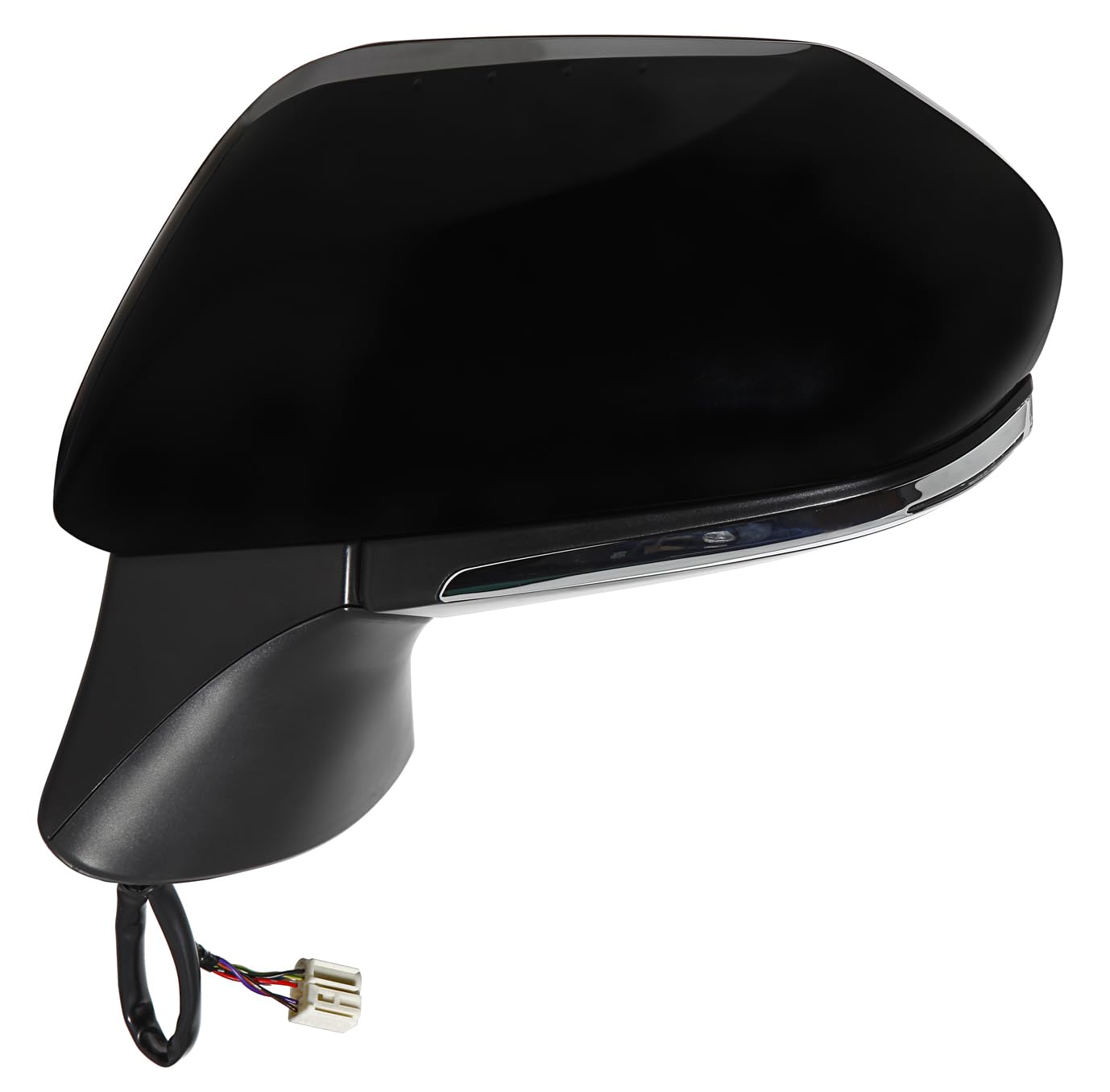 For Toyota Camry 18-19 NA Built/Hybrid 18-20 Manual Fold Power Heated Mirror with SGL & BSD without Side VIEW CAMERA Driver Side PTM | DOT Certified 87940-06840+87945-06330-C0 | TO1320368 ACK