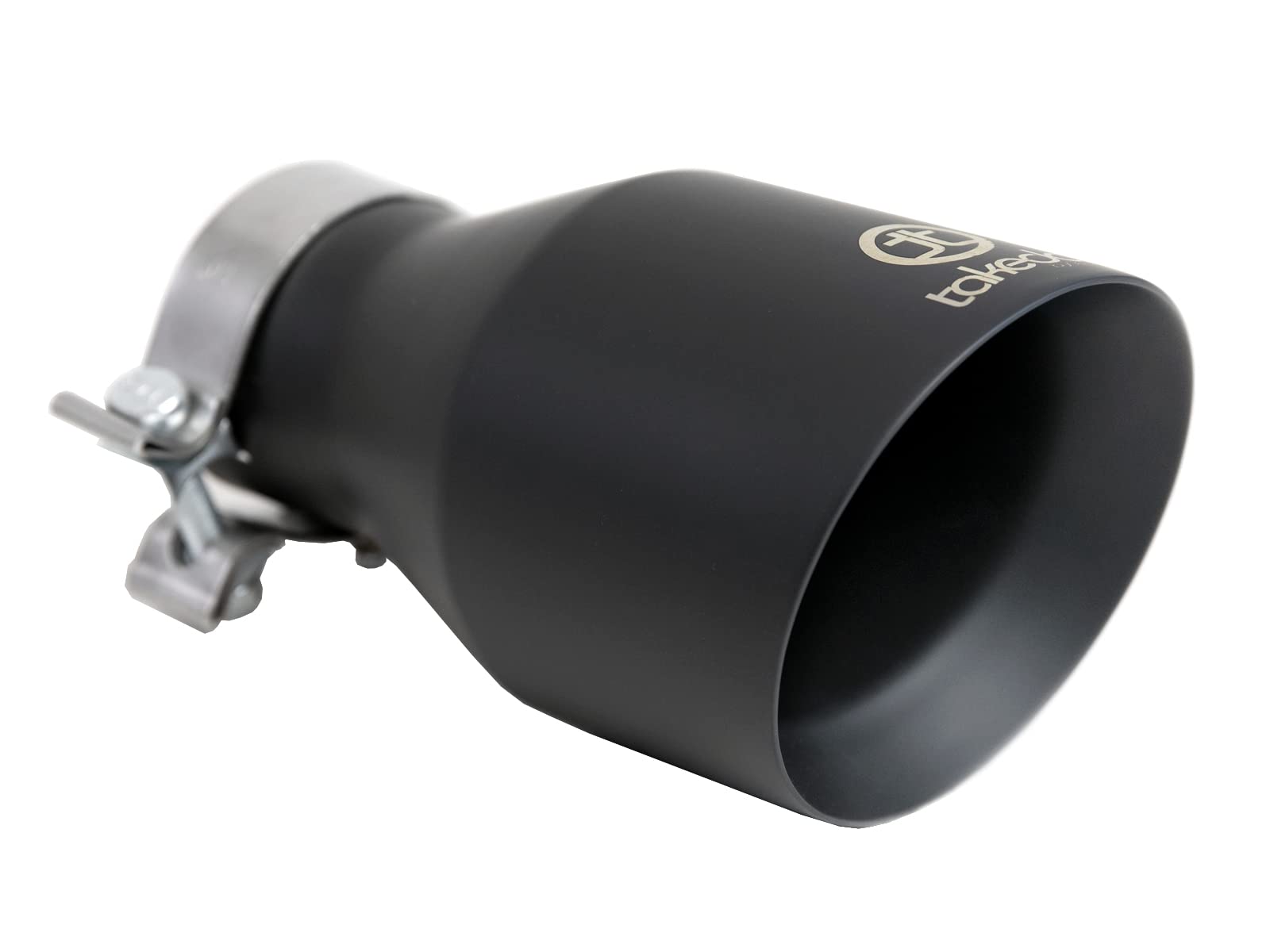 aFe Power 409 Stainless Steel Clamp-on Exhaust Tip Black Fit 3 IN Inlet x 5 IN Outlet x 9 IN L 49T30504-B09