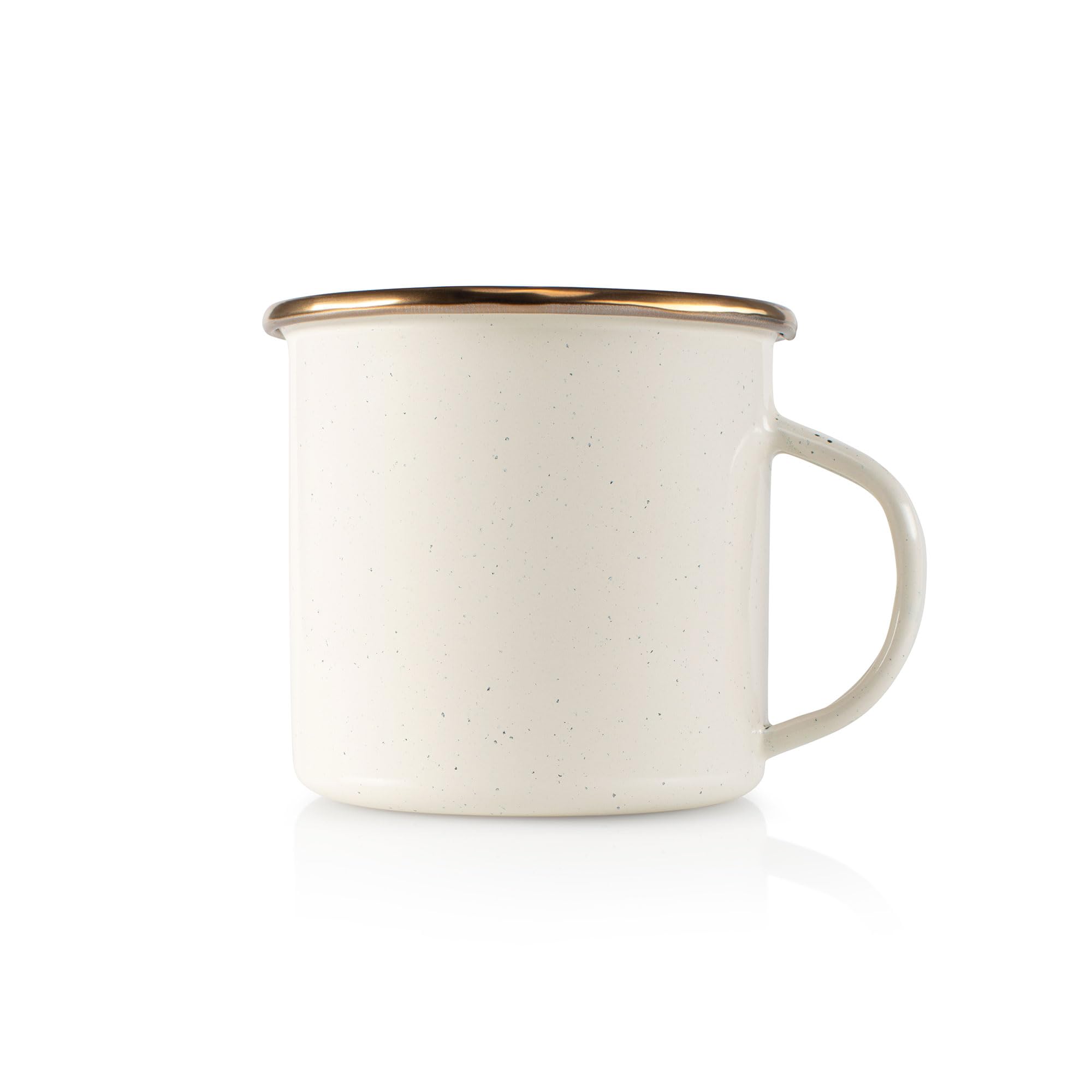 Mesa GSI Outdoors 8108 12 fl. oz. Cup – Enamel Steel Tableware Cup for Outdoor Use & Camping, Cream