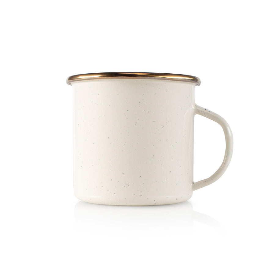 Mesa GSI Outdoors 8108 12 fl. oz. Cup – Enamel Steel Tableware Cup for Outdoor Use & Camping, Cream