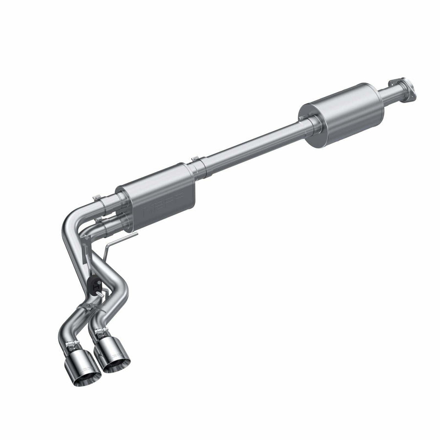 Ford F150 MBRP 2021+ Aluminized Dual Pre-Axle (Street Profile) 2.5in OD Tips 3in Cat Back Exhaust