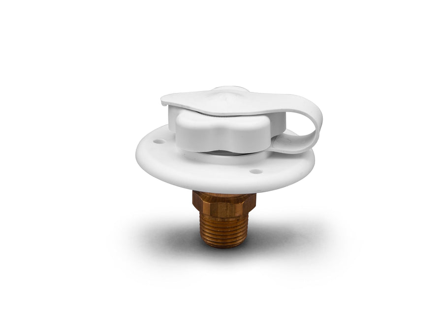 B&B Molders, Water Fill City with Bass or Plastic Check Valve – Black or Polar White, Leak-Tested UV-Stable Acrylonitrile Construction, OEM Replacement – Made in USA (Polar White, Bass)